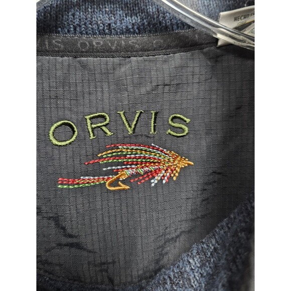 Orvis Mens XL Vest Fishing Full Zip Better Sweater Blue Outdoor Wear Trout Hunt - Picture 2 of 13